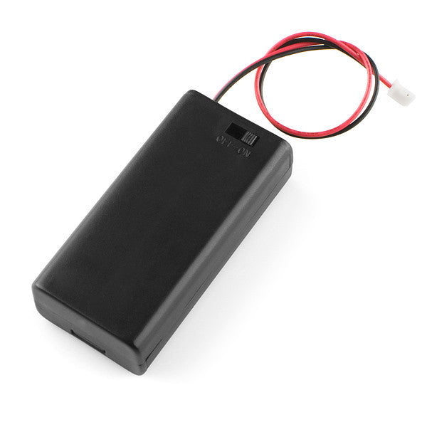 Tanotis - SparkFun Battery Holder 2xAA with Cover and Switch - JST Connector Batteries - 1