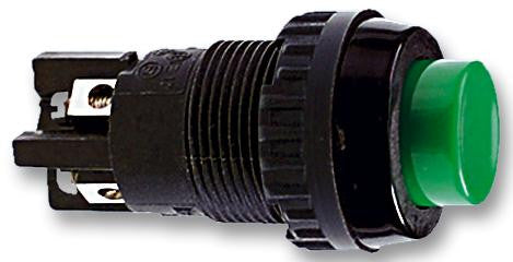 RAFI 1.01.102.001/0301 Pushbutton Switch, Off-(On), DPDT-NO, 250 V, 2 A, Screw