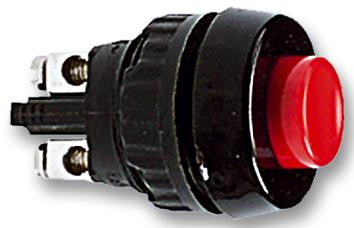 RAFI 1.10.001.001/0301 Pushbutton Switch, Off-(On), SPST-NO, 250 V, 700 mA, Screw