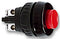 RAFI 1.10.001.011/0301 Pushbutton Switch, Off-(On), SPST-NO, 250 V, 700 mA, Quick Connect, Solder
