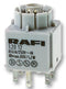 RAFI 1.20.122.002/0000 Contact Block, Standard, 2NO, 6 A, 250 V, 2 Pole