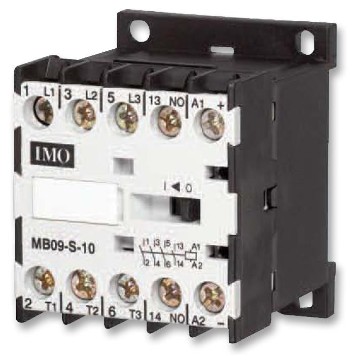 IMO PRECISION CONTROLS MB12-S-1024 Contactor, 690 VAC, 4 Pole, 3NO / 1NO, DIN Rail, 20 A, 24 V