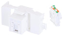 L-COM RJTLC6-POE RJ45 Conn Keystone Jack 8P8C 1PORT