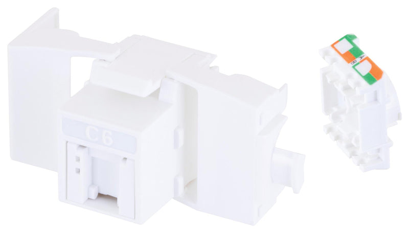 L-COM RJTLC6-POE RJ45 Conn Keystone Jack 8P8C 1PORT