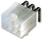 MOLEX 39-30-1140 Mini-Fit Jr. Header, 2 Row, Right Angle, with Snap-in Plastic Peg PCB Lock, 14 Way