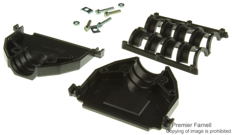 Amphenol Communications Solutions 17E17271 D SUB Back Shell 180DEG Size DC