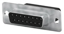 AMP - TE Connectivity 205205-7 D Sub Connector Housing 15 Ways DA Amplimite HDP-20 Series Receptacle Steel Body