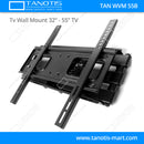Tanotis - Tanotis Imported Swivel Tilt Heavy Duty Dual Arm Full Motion TV Wall mount for LCD/LED Plasma TV's upto 32" to 55" inch for Flat Wall or Corner mounting with VESA upto 400 MM x 400 MM - 10
