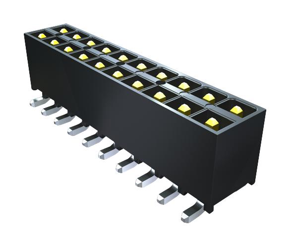 Samtec IPT1-105-01-L-D Board-To-Board Connector 2.54 mm 10 Contacts Header IPT1 Series Through Hole 2 Rows