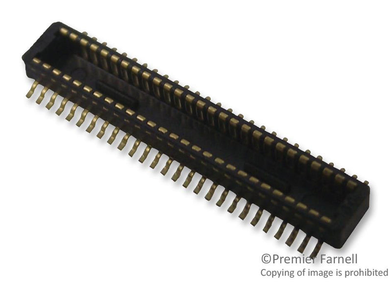 HIROSE(HRS) DF40C-50DP-0.4V(51) DF40C-50DP-0.4V(51) Mezzanine Connector Header 0.4 mm 2 Rows 50 Contacts Surface Mount Phosphor Bronze