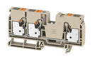Weidmuller 2490520000 DIN Rail Mount Terminal Block 3 Ways 20 AWG 6 10 mm&sup2; Push In 57 A