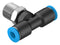 Festo 153108 Pneumatic Fitting Push-In T-Fitting R1/4 14 bar 6 mm PBT (Polybutylene Terephthalate) QST