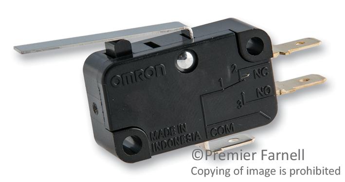 Omron Electronic Components V-10G2-1C24-K V-10G2-1C24-K Microswitch Hinge Lever Spdt 10A 250V