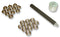 VERMASON 230660 Punch & Anvil Set, Stud Fixing, Mild Steel, Bright Zinc Finish, 10 Studs