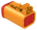 Amphenol SINE/TUCHEL AT06-4S-ORG Automotive Housing Plug 4POS 13A ORG