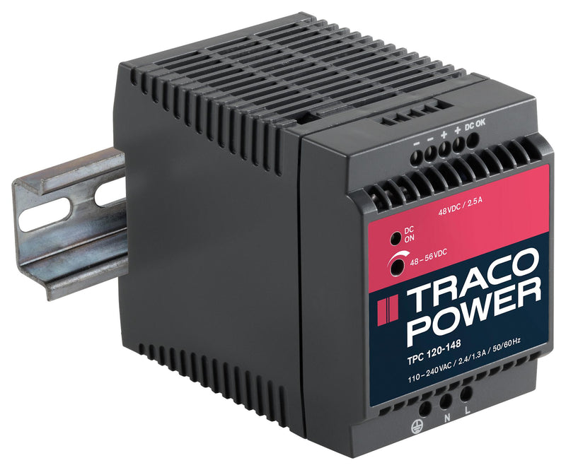 Traco Power TPC 120-112 AC/DC DIN Rail Supply (PSU) ITE 1 Output 96 W 12 VDC 8 A