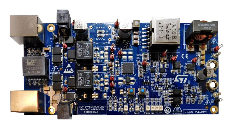 Stmicroelectronics STEVAL-POE003V1 Evaluation Board PoE PD Converter PM8805 High Power 5V 20A Output