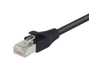 L-COM TRD695SCR-BLK-7 Ethernet Cable Cat6 2.13 m 7 ft RJ45 Plug to Black TRD695SCR Series New