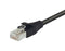 L-COM TRD695SCR-BLK-7 Ethernet Cable Cat6 2.13 m 7 ft RJ45 Plug to Black TRD695SCR Series New