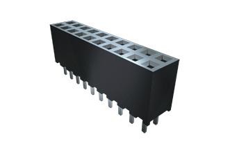 Samtec SQW-110-01-F-D PCB Receptacle Board-to-Board Wire-to-Board 2 mm Rows 20 Contacts Through Hole Mount