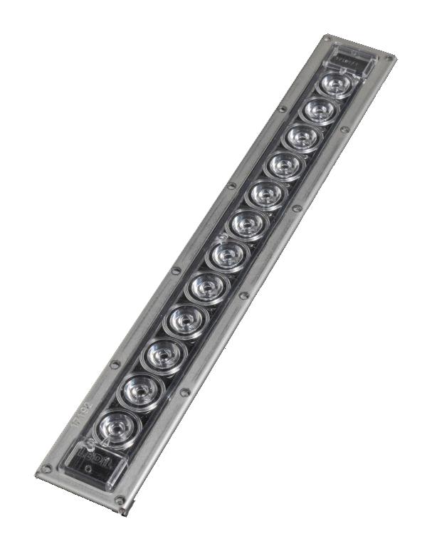 Ledil FN17294_VIOLET-12X1-S LED Lens Wide Transparent Rectangular Silicone