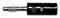 Mueller Electric BU-00249-0 Banana Test Connector Plug Cable Mount 15 A Nickel Plated Contacts Black