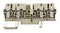 Weidmuller 1608570000 DIN Rail Mount Terminal Block 4 Ways 30 AWG 12 mm&sup2; Clamp 24 A