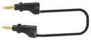 Tenma 72-13810 Test Lead 4mm Stackable Banana Plug 70 VDC 36 A Black 1 m