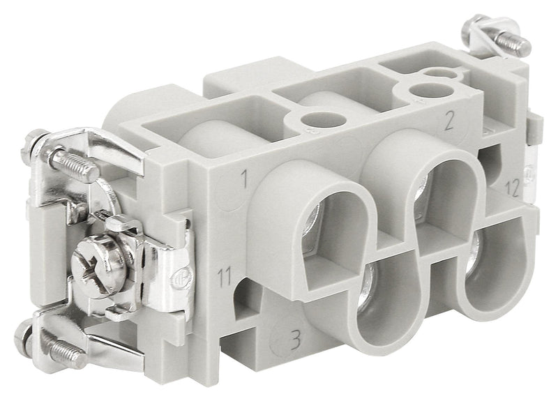 Multicomp PRO MP009598 Heavy Duty Connector Combination MP-HK Inserts Insert 6+PE Contacts 16B Receptacle