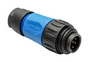 Amphenol SINE/TUCHEL C016 30H006 100 10 C016 10 Circular Connector Ecomate Series Cable Mount Plug 7 Contacts Solder Pin Threaded