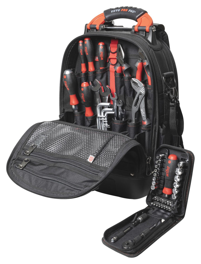 Wiha 45154 45154 Mechanic Tool Backpack Set 65 PC
