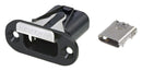 Neutrik NMC-C-HR USB Connector Type C 3.1 Receptacle 24 Ways Chassis Mount Right Angle