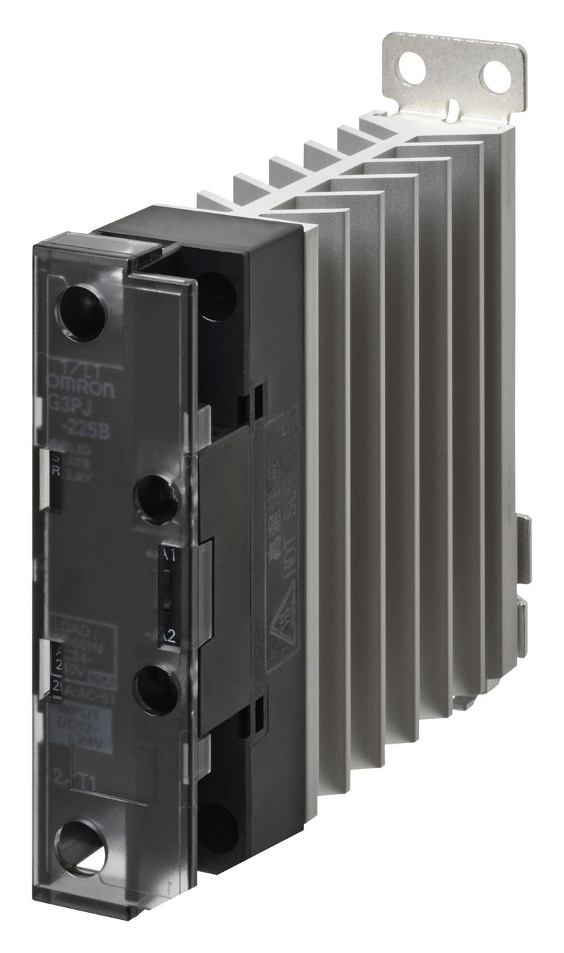 Omron Industrial Automation G3PJ-225B DC12-24 Solid State Relay SPST-NO 25 A 264 VAC DIN Rail Screw Zero Crossing