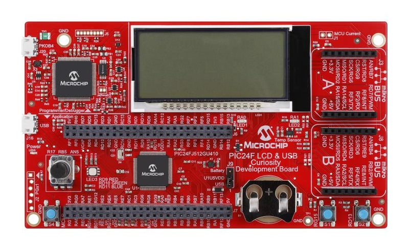 Microchip DM240018 DM240018 Development Board PIC24FJ512GU410 32bit PIC32 MCU