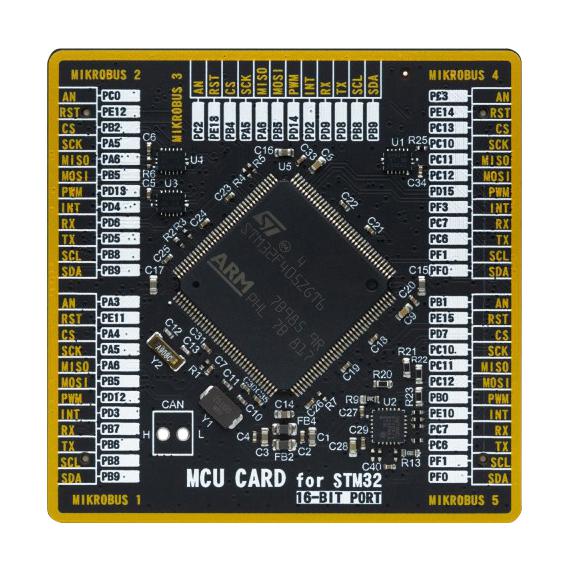 Mikroelektronika MIKROE-4573 Add-On Board Mikroe MCU Sibrain STM32 STM32F405ZGT6 2 x 168 Pin Mezzanine Connector New