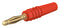 Staubli 22.2618-22 2MM Banana Plug Cable Mount Solder 10 A 60 VDC RED 23AH8693