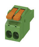 Phoenix Contact LPC 6/ 2-ST-762 Pluggable Terminal Block Lever-Actuation 7.62 mm 2 Ways 18AWG to 10AWG 6 mm&Acirc;&sup2; Push In 41 A