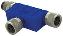 TE Connectivity T4082102004-000 Sensor Splitter 4P M8 Y Distributor T - Style Cable Mount 4 Position Plug