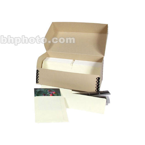Archival Methods Hinged Lid Box (10.25 x 5.5 x 4.5", Tan)