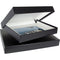 Archival Methods Onyx Portfolio Box - 8.5 x 10.5 x 2" - Black Buckram/White Lining
