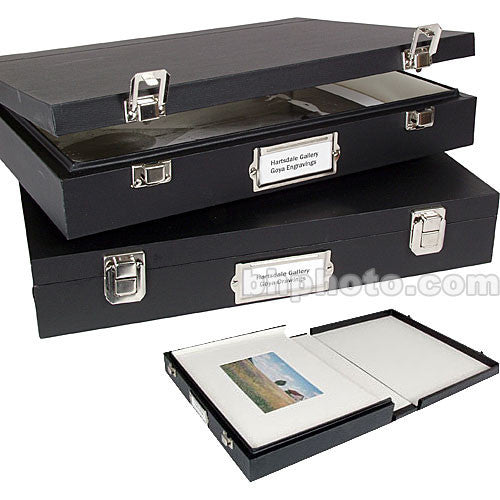 Archival Methods Solander Museum Case (28.5 x 36.5 x 2.5" - Black with White Lining)