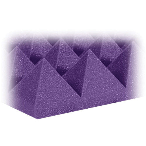 Auralex 4" Studiofoam Pyramid-24 (Purple) - 24" x 48" x 4" Acoustic Absorption/Diffusion Panel - 6 Pieces