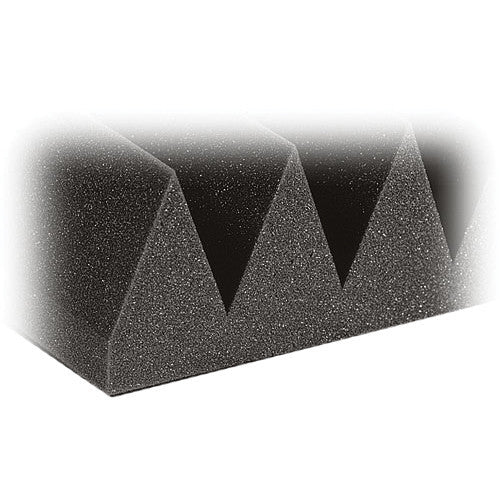 Auralex 4" Studiofoam Wedge-24 (Charcoal Gray) - 24" x 48" x 4" Acoustic Absorption Panel - 6 Pieces