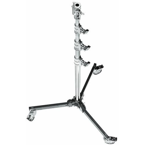 Avenger Roller Stand 34 with Folding Base (Chrome-plated/Black, 11')