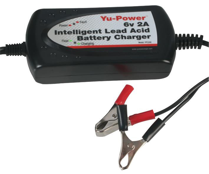 YUASA YPC2A6 Yu-Power 6V 2A Intelligent Lead Acid Battery Charger