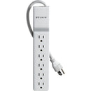 Belkin 6-Outlet Home/Office Surge Protector (4' Cord, White)