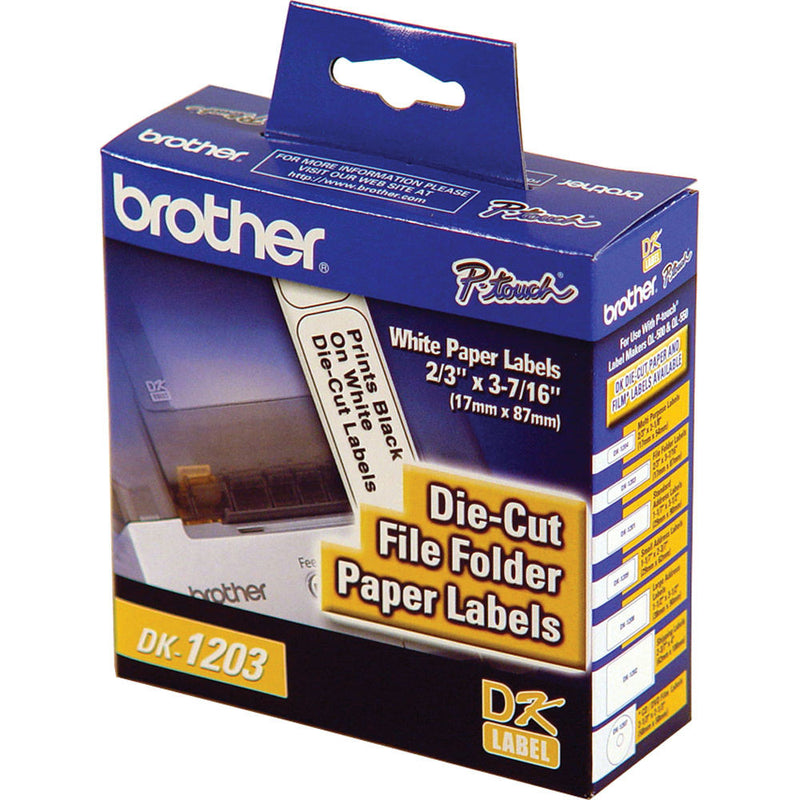 Brother DK1203 File Folder Paper Labels (300 Labels)