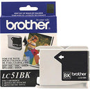 Brother LC-51 Black Ink Cartridges (2 Pack)