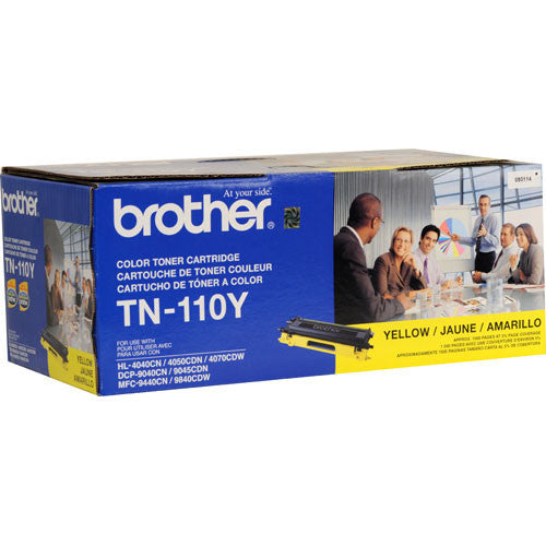 Brother TN-110Y Standard Yield Yellow Toner Cartridge