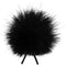 Bubblebee Industries Windbubble Miniature Imitation-Fur Windscreen (Lav Size 1, 28mm, Black)